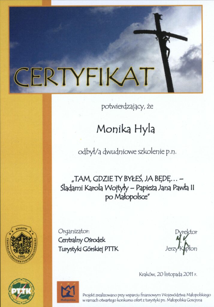 certyfikat JPII